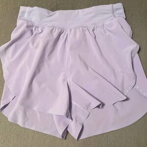 lululemon purple fast and free shorts